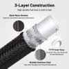 EVIL ENERGY 10AN PTFE Fuel Hose Line E85 Nylon Braided 1/2 Inch ID 20FT view 2