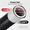 EVIL ENERGY 10AN PTFE Fuel Hose Line E85 Nylon Braided 1/2 Inch ID 20FT view 3
