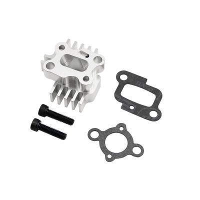 FLMLF Aluminum Intake Manifold Siver for 23cc-30.5cc Engine fit 1/5 HPI Baja Losi 5ive T