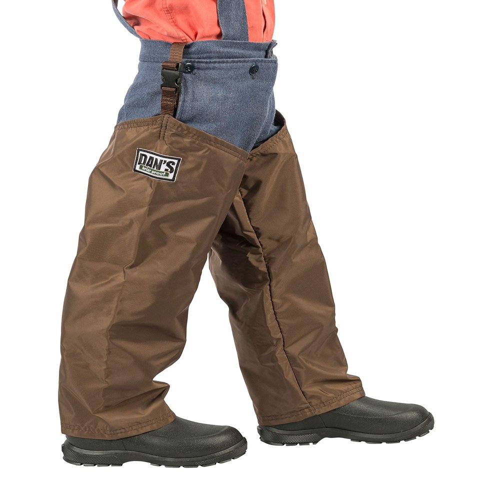 DAN'S Hunting Gear, LLC Briar Proof, Brush Protector Waterproof, Kid's Chaps, Made in U.S.A. (22" Thigh, 24" Inseam)