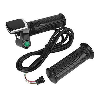 Electric Bike Throttle Grip, Speed Governing Throttle Grip with LCD Display, Electric Bicycle Throttle Grip, Dura