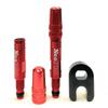NeoPRO Presta Valve Extension Extender Kit (Pack of 2) w/Valve Key and Cap - Available in 4 Lengths - 20,30,40,60 mm (Red, 20mm) view 1