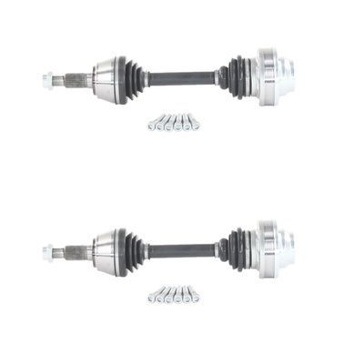 SurTrack Pair Set of 2 Front CV Axle Shafts For Volkswagen Touareg & Audi Q7