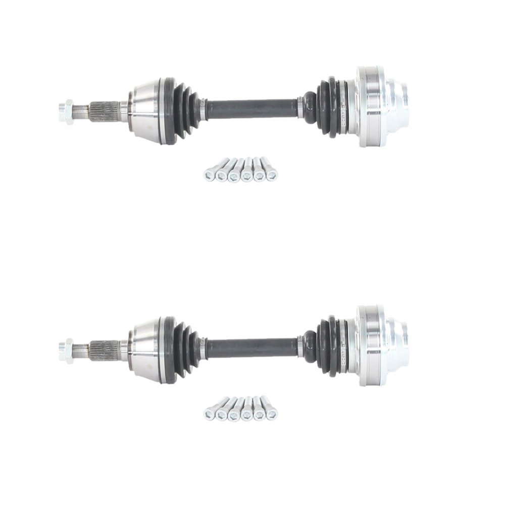 SurTrack Pair Set of 2 Front CV Axle Shafts For Volkswagen Touareg & Audi Q7