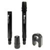 NeoPRO Presta Valve Extension Extender Kit (Pack of 2) w/Valve Key and Cap - Available in 4 Lengths - 20,30,40,60 mm (Black, 40mm) view 1