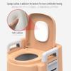 QWEASDF Portable Toilet, Potty Travel Toilet, Specially Designed for Camping car Boating and Other Recreational Activities, Suitable for The Elderly, The Disabled, and Pregnant Women,Gray view 2