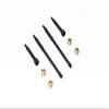 Harden Steel #45 Front CVD Joint + Rear Drive Shaft + Copper Collar For Axial 1:24 Deadbolt & Jeep Wrangler (SCX24) - 8Pc Set Black view 1
