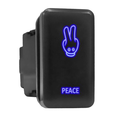 Peace Symbol Older Model Push Button Compatible with Toyota (/ Surface Size 1.54 x 0.83 inches)