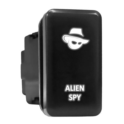 Alien SPY Symbol Older Model Push Button Compatible with Toyota (/ Surface Size 1.54 x 0.83 inches)