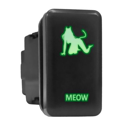 Meow Symbol Older Model Push Button Compatible with Toyota (/ Surface Size 1.54 x 0.83 inches)