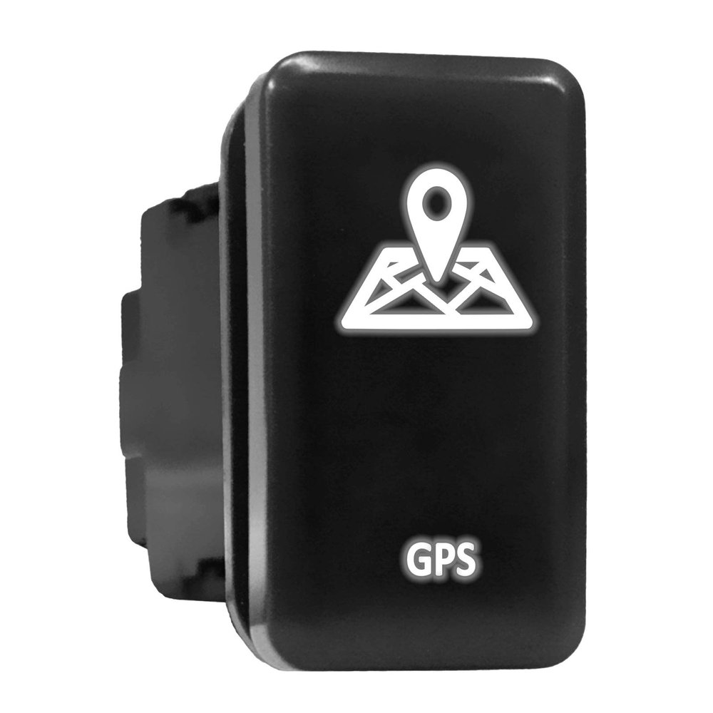 GPS Symbol Older Model Push Button Compatible with Toyota (/ Surface Size 1.54 x 0.83 inches)