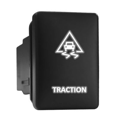 Traction Symbol Modern Model Push Button Compatible with Toyota (/ Surface Size 1.28 x 0.87 inches)