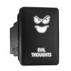 Evil Thoughts Symbol Modern Model Push Button Compatible with Toyota (/ Surface Size 1.28 x 0.87 inches) view 1