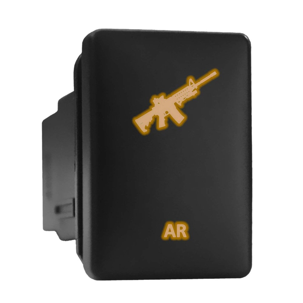 AR Symbol Modern Model Push Button Compatible with Toyota (/ Surface Size 1.28 x 0.87 inches)
