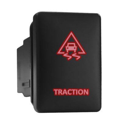 Traction Symbol Modern Model Push Button Compatible with Toyota (/ Surface Size 1.28 x 0.87 inches)