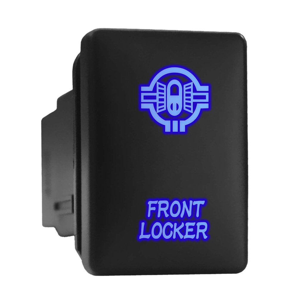 Front Locker Symbol Modern Model Push Button Compatible with Toyota (/ Surface Size 1.28 x 0.87 inches)