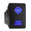 Front Locker Symbol Modern Model Push Button Compatible with Toyota (/ Surface Size 1.28 x 0.87 inches) view 1