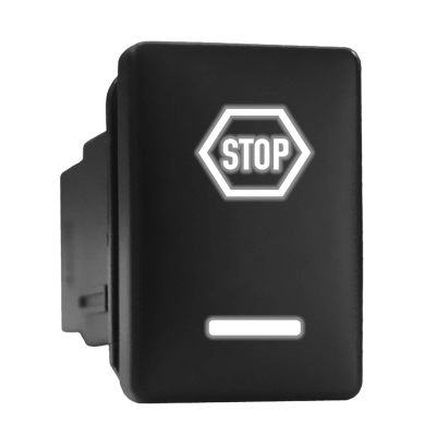 Stop Symbol Modern Model Push Button Compatible with Toyota (/ Surface Size 1.28 x 0.87 inches)