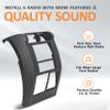 HECASA Double DIN Dash Radio Bezel Compatible with 1997-2002 Jeep Wrangler TJ Radio Stereo Dash Bezel Center Trim Panel view 3