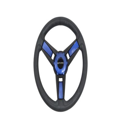 Gussi Model Black Blue Steering Wheel for Club Car Precedent Golf Carts 2004+