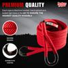 Yankum Kinetic Recovery Rope - Heavy Duty 3/4" x 30' Tow Rope, Off-Road & Vehicle Recovery Kit, Kinetic Energy Snatch Strap, Soft Shackles for 4x4, Jeep, and Trucks, Made in USA Rubber Boa Series view 3