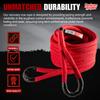 Yankum Kinetic Recovery Rope - Heavy Duty 3/4" x 30' Tow Rope, Off-Road & Vehicle Recovery Kit, Kinetic Energy Snatch Strap, Soft Shackles for 4x4, Jeep, and Trucks, Made in USA Rubber Boa Series view 4