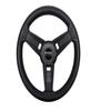 Black & Carbon Fiber Steering Wheel for Club Car Precedent Golf Carts 2004+ view 1