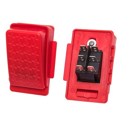weelye 6volt 12volt Accelerator Foot Pedal Reset-Control Switch,for Kids Ride On Cars Electric car Red 6-pin Socket Replacement Parts