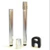 NeoPRO Presta Valve Extension Extender Kit (Pack of 2) w/Valve Key and Cap - Available in 4 Lengths - 20,30,40,60 mm (Silver, 60mm) view 1
