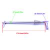 SouthMarine Boat Engine 350-62121-2 350621212M 369-62122-2 Tilt Thrust Rod & Spring for Nissan for Tohatsu 4HP 5HP 6HP 8HP 9.8HP /16198004 8150931 for Mercury/ 5040090 5040150 for Evinrude Johnson view 2