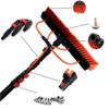 ZH-VBC 3.6M/5.4M/6M/7.2M/9M/11M Waterfed Telescopic Pole, Truck Washing Brush with Pole System for Window Cleaning, Photovoltaic Panel Cleaning, Trucks Cleaning, Conservatory Roof,20FT/6M view 4