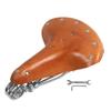 MACHSWON Durable Leather Bicycle Bike Vintage Cowhide Cycling Saddle Seat with Springs Vintage Classic Cowhide Leather Cycling Bicycle Bike Saddle Seat with Springs UK Fit All Bicycle Cycling view 1
