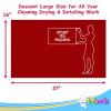 Cleaning Cloth Towels - Large 27" x 16" Microfiber Rags - Highly Absorbent, Lint Free Streak Free for House, Kitchen, Car, Window Detailing Reusable Shop Towels (6-Pack, Burgundy) view 3