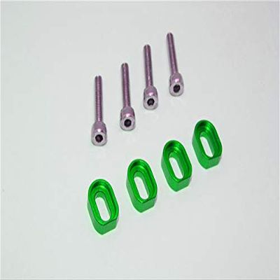 GPM for TRAXXS 1/5 X-MAXX 6S/8S Monster Truck Aluminium SHIMS & Stainless Steel Screws - 1SET (Green)