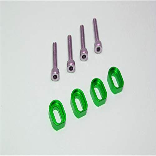 GPM for TRAXXS 1/5 X-MAXX 6S/8S Monster Truck Aluminium SHIMS & Stainless Steel Screws - 1SET (Green)