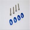 GPM for TRAXXS 1/5 X-MAXX 6S/8S Monster Truck Aluminium SHIMS & Stainless Steel Screws - 1SET (Blue) view 1