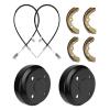 CLUBRALLY Deluxe Brake Golf Cart Maintenance Kit for Club Car Precedent 2004 UP & Tempo-Contain Brake Drum/Hub,Brake Cables & Brake Shoes view 1