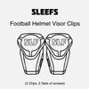 SLEEFS Pink Football Helmet Visor Quick Clips for Adult Football Players (Unisex) view 3