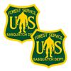 Bigfoot US Forest Sasquatch Department 2 Pack Stickers view 1