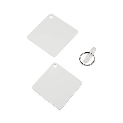 Artesprix Llc Key Chain WHTE, Metal White