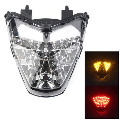 Three T Rear Brake Taillight Lamp Integrated Turn Signal Indicators for HONDA CBR300R 2014-2019, CB300F 2015-2018, CBR250R 2011-2013, Clear Lens