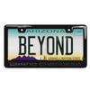 iPick Image for Jeep Grand Cherokee 3D in Dark Gray on Real Carbon Fiber ABS Plastic License Plate Frame - Official Licensed view 2