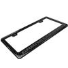 iPick Image for Jeep Grand Cherokee 3D in Dark Gray on Real Carbon Fiber ABS Plastic License Plate Frame - Official Licensed view 3