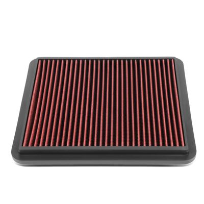 DNA Motoring AFPN-198-RD Clean Air Washable Drop In Panel Air Filter Enhance Engine Performance Power & Acceleration Improve [Compatible with 04-06 Ford Verona 2.5L Models]