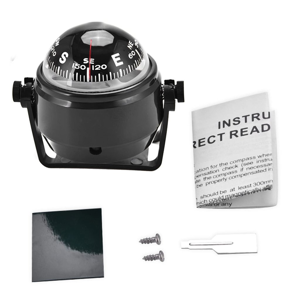 Car Mount, Adjustable Dashboard Mount with Night Vision Compatible Marine Ball for Vehicles Boats ATV
