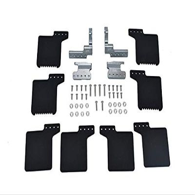 R/C Scale Accessories : Mud Flap For Axial 1/10 SCX10 III Jeep Wrangler AXi03007 / Jeep Gladiator AXi03006-50Pc Set Gray Silver