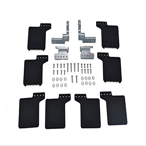 R/C Scale Accessories : Mud Flap For Axial 1/10 SCX10 III Jeep Wrangler AXi03007 / Jeep Gladiator AXi03006-50Pc Set Gray Silver