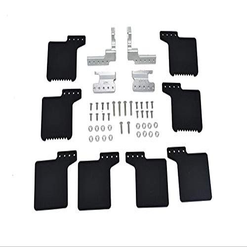 R/C Scale Accessories : Mud Flap For Axial 1/10 SCX10 III Jeep Wrangler AXi03007 / Jeep Gladiator AXi03006-50Pc Set Silver