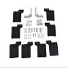 R/C Scale Accessories : Mud Flap For Axial 1/10 SCX10 III Jeep Wrangler AXi03007 / Jeep Gladiator AXi03006-50Pc Set Silver view 1