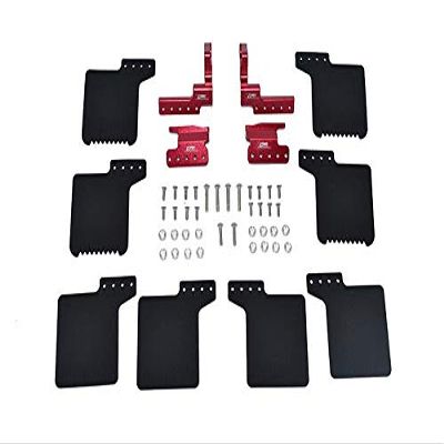 R/C Scale Accessories : Mud Flap For Axial 1/10 SCX10 III Jeep Wrangler AXi03007 / Jeep Gladiator AXi03006-50Pc Set Red